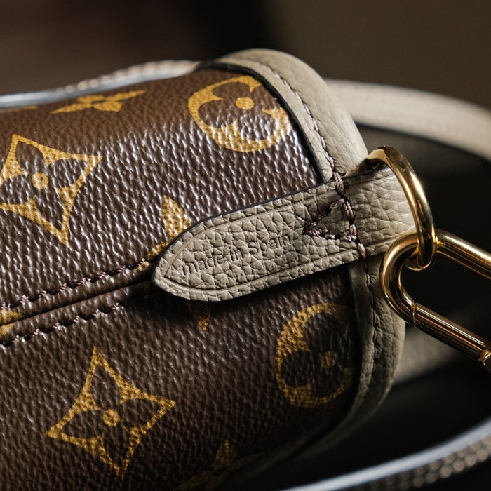 NEVERFULL BANDOULIERE INSIDE OUT BB - BLACK & Rose & DARK FANGO