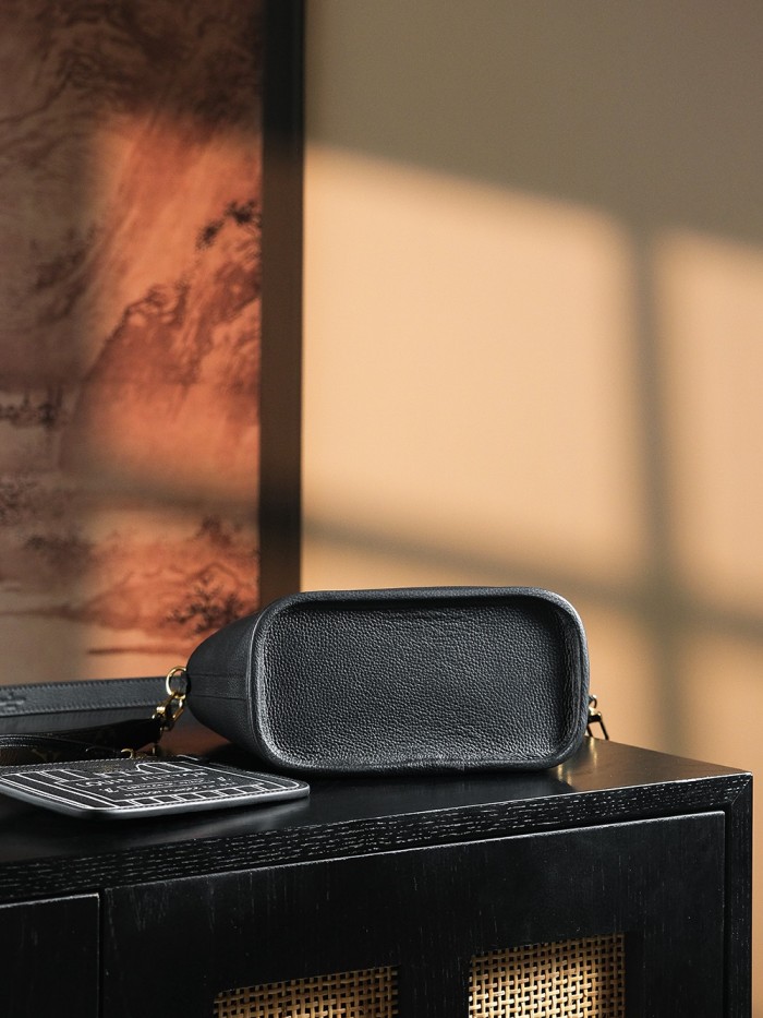 NEVERFULL BANDOULIERE INSIDE OUT BB - BLACK & Rose & DARK FANGO