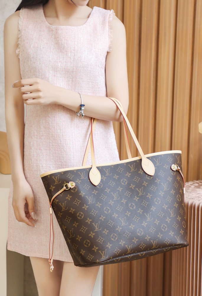 NEVERFULL MM - CHERRY & ROSE BEIGE