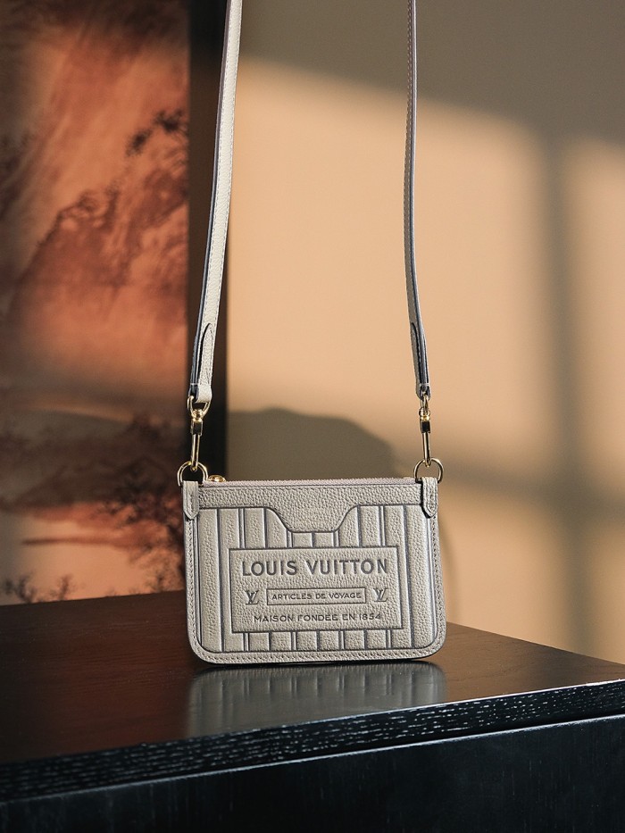 NEVERFULL BANDOULIERE INSIDE OUT BB - BLACK & Rose & DARK FANGO