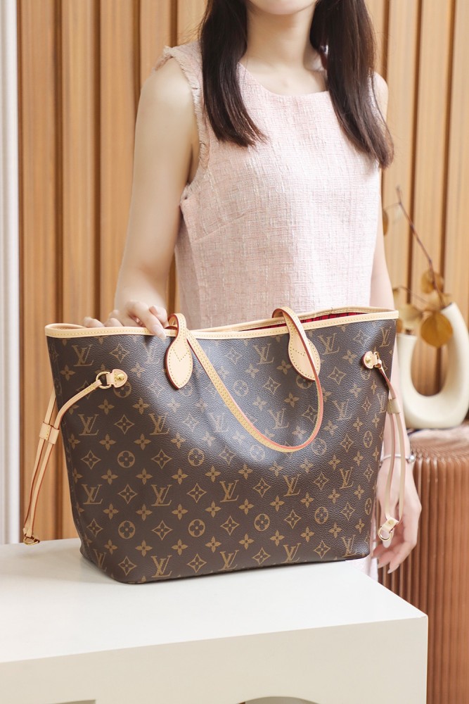 NEVERFULL MM - CHERRY & ROSE BEIGE