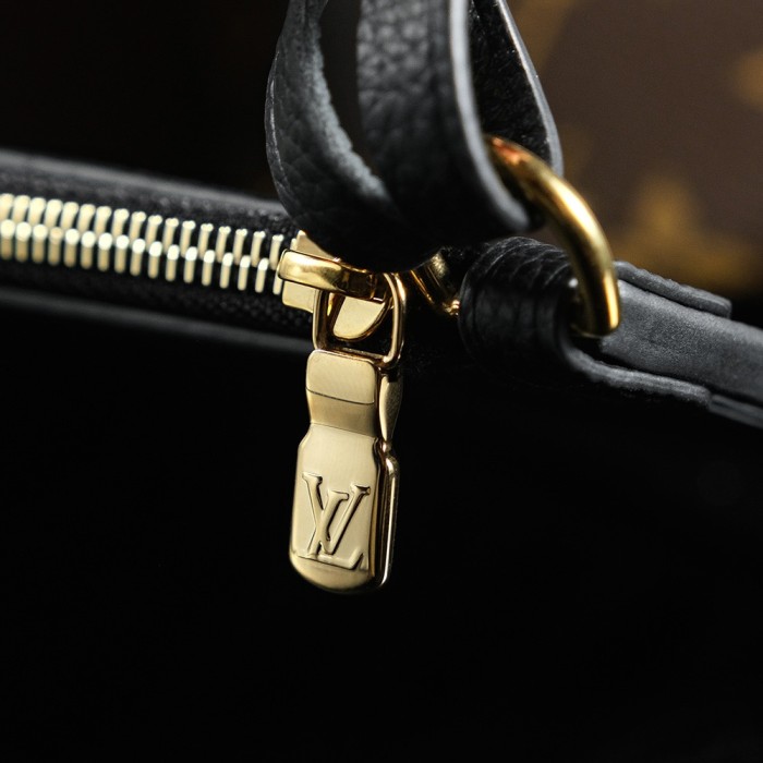 NEVERFULL BANDOULIERE INSIDE OUT BB - BLACK & Rose & DARK FANGO