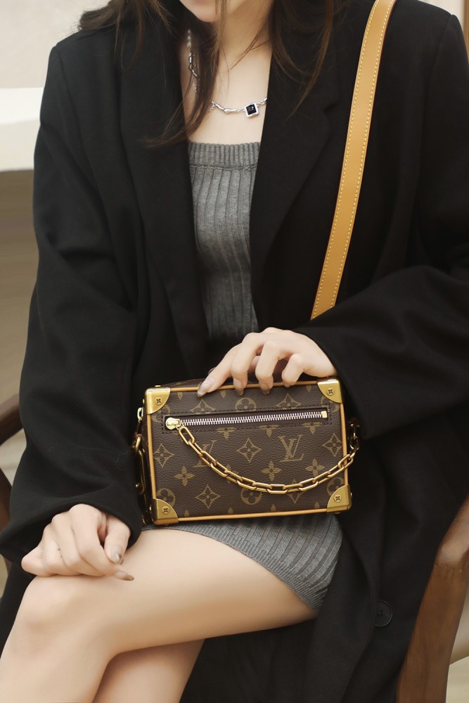 MINI SOFT TRUNK - BLACK & BROWN