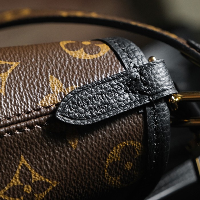 NEVERFULL BANDOULIERE INSIDE OUT BB - BLACK & Rose & DARK FANGO