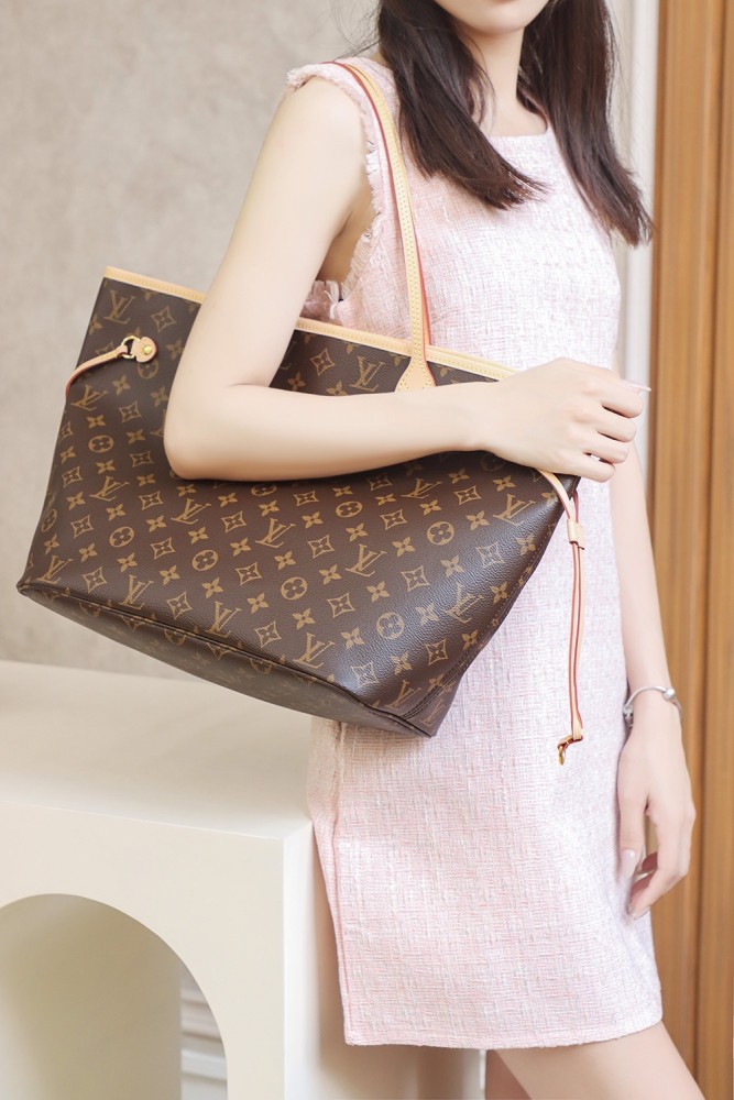 NEVERFULL MM - CHERRY & ROSE BEIGE