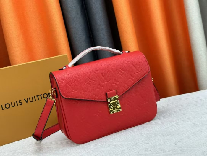 Pochette Metis - Brown-B & Khaki-B & Brown & White & DarkRed & Red & Pink