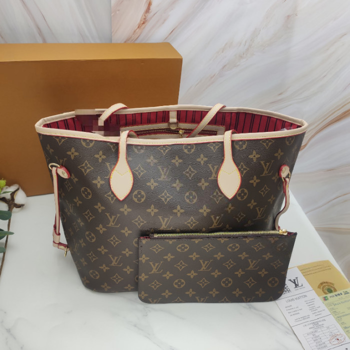 Neverfull MM - WhiteRed & YellowPink