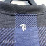 2013-2014 Man Utd Away Long Sleeve Retro Soccer Jersey (长袖)