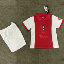 2025 Ajax 125th Anniversary Kids Soccer Jersey 左袖带章