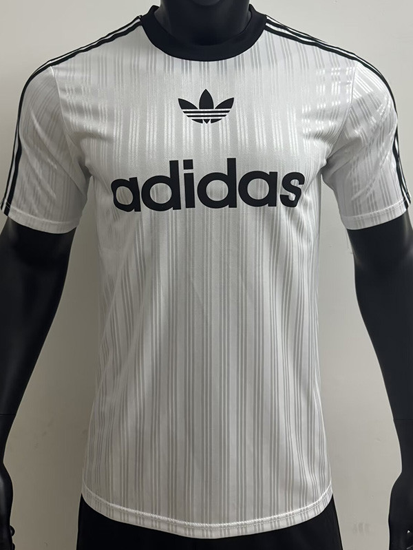2025 AD Casual White Player Version Training shirts (三叶草)