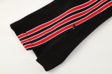 25-26 Man Utd Black Red Jacket Tracksuit #05