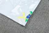 25-26 Brazil White Training Short Suit
