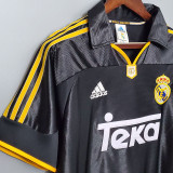 2000-2001 RMA Away Black Retro Soccer Jersey