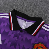25-26 Man Utd Purple Polo Short Sleeve