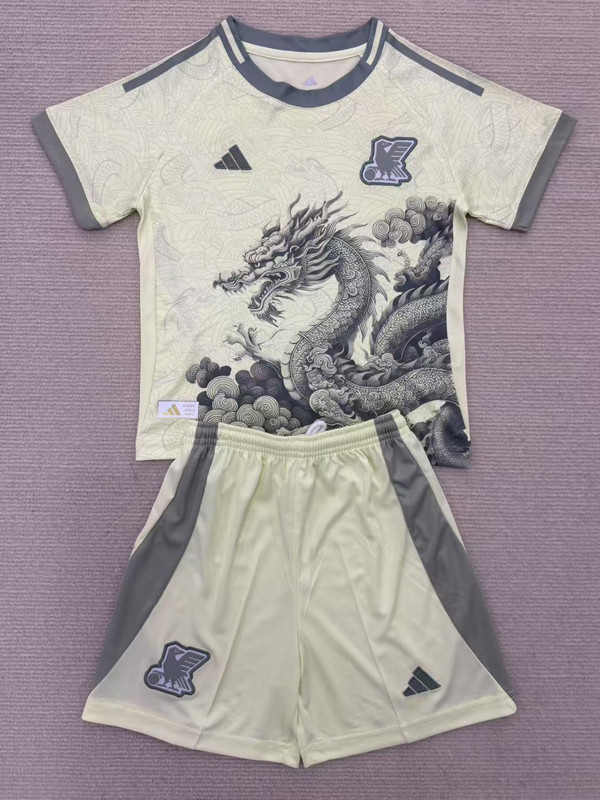 25-26 Japan Yellow Concept Edition Kids Soccer Jersey (龙)
