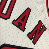 1998 BULLS JORDAN #23 White Retro Top Quality Hot Pressing NBA Jersey