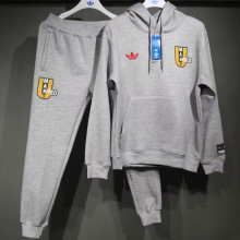 24-25 Man Utd Grey Hoodie Tracksuit (High Quality)(卫衣套装)