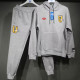 24-25 Man Utd Grey Hoodie Tracksuit (High Quality)(卫衣套装)