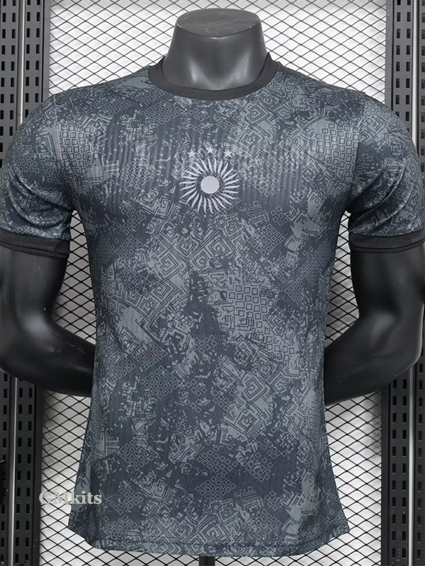 24-25 Argentina Comma Grey Black Special Edition Player Version Soccer Jersey