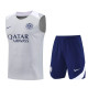 25-26 INT Light gray Tank top and shorts suit