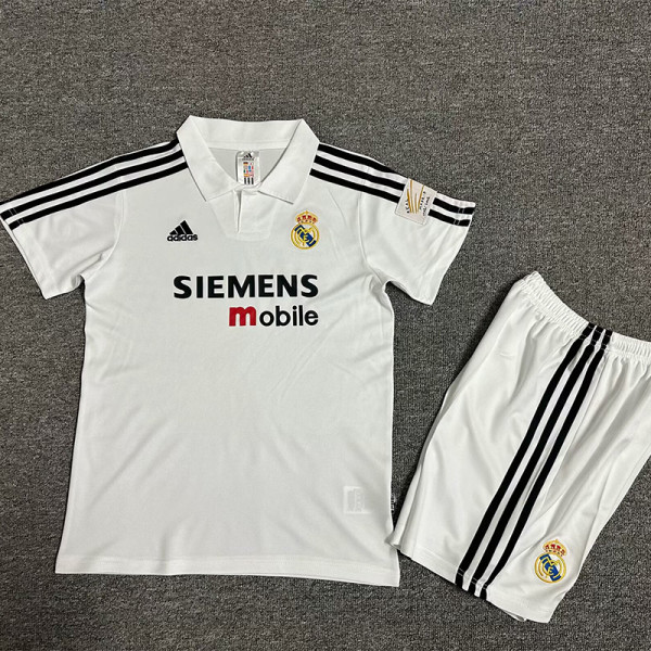 2002-2003 RMA Home Kids Retro Soccer Jersey