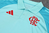 25-26 Flamengo Sky Blue Polo Short Sleeve