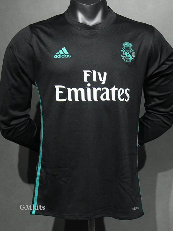 2017-2018 RMA Away Player Version 长袖球员 Long Sleeve Retro Soccer Jersey