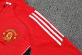 25-26 Man Utd Red Half Pull Tracksuit (半拉链)