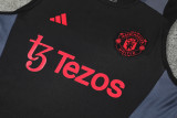 24-25 Man Utd Black Tank top and shorts suit