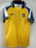 1998 Ukraine Home Retro Soccer Jersey