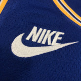 22-23 WARRIORS CURRY #30 Blue Top Quality Hot Pressing NBA Jersey (Retro Logo)