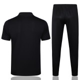 25-26  Man Utd Black Polo Tracksuit #C2518