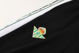 25-26 Real Betis White Black Jacket Tracksuit #01