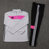 2025 AD Grey Light gray Pull Tracksuit #07(半拉链)