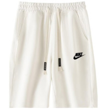 2025 NK White Pure Cotton Fabric Casual Short Pants