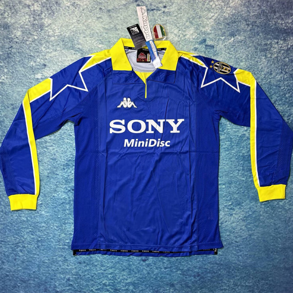 1997-1998 JUV Blue Retro Long Sleeve Soccer Jersey (长袖)