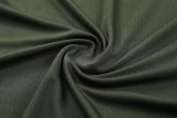 25-26 CHE Army green Tank top and shorts suit