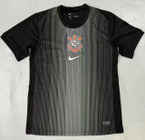 25-26 Corinthians Black Goalkeeper Soccer Jersey