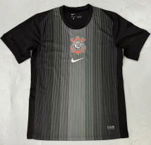 25-26 Corinthians Black Goalkeeper Soccer Jersey