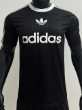 2025 AD Casual Black Player Version Training shirts (三叶草)