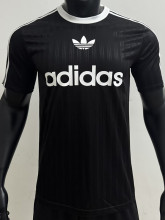 2025 AD Casual Black Player Version Training shirts (三叶草)