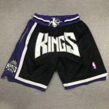 Kings Black City Edition Top Quality NBA Pocket Pants #国王队