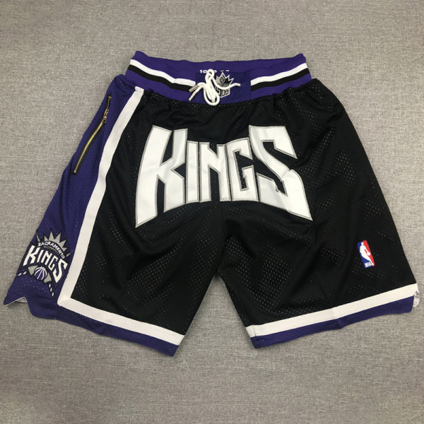 Kings Black City Edition Top Quality NBA Pocket Pants #国王队