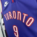 24-25 Raptors BARRETT #9 Purple Retro Top Quality Hot Pressing NBA Jersey