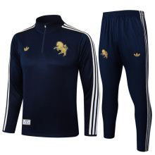 25-26 JUV Royal blue Half Pull Tracksuit #B2503(半拉链)