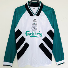 1993-1995 LIV Away Long Sleeve Retro Soccer Jersey (长袖)