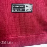 2017-2018 Roma Home Long Sleeve Retro Soccer Jersey (长袖)