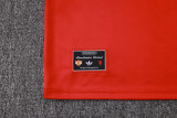 25-26 Man Utd Red Half Pull Tracksuit #B2511(半拉链)