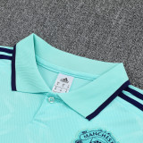 25-26 Man Utd Light blue Polo Short Sleeve