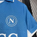 24-25 Napoli Home CAMPIONI D'ITALIA &4 SORGESANA Fans Soccer Jersey